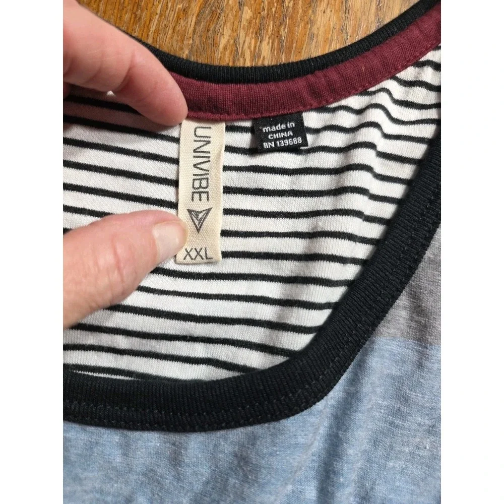 Vintage Univibe Tank Top Mens XXLarge Multicolor Striped Beach Surf Skate‎ Y2K